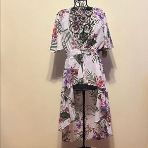 New Haute Project Los Angeles, Long Floral Duster Cardigan Jacket Size Small